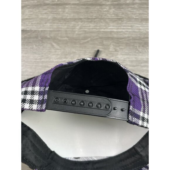 Colorado Rockies Purple Plaid Downflap Ear Flaps Hat Snapback MLB Melon Wear - Picture 10 of 12